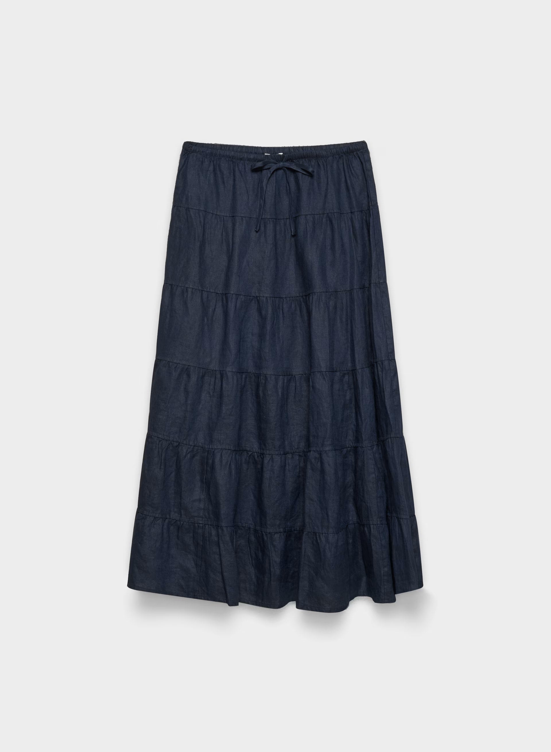 Bouquet Linen Skirt - ADMIRAL