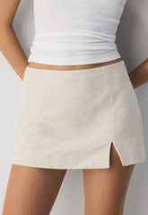 Daphne Skort - CruiseLinen™ - UNDYED ECRU