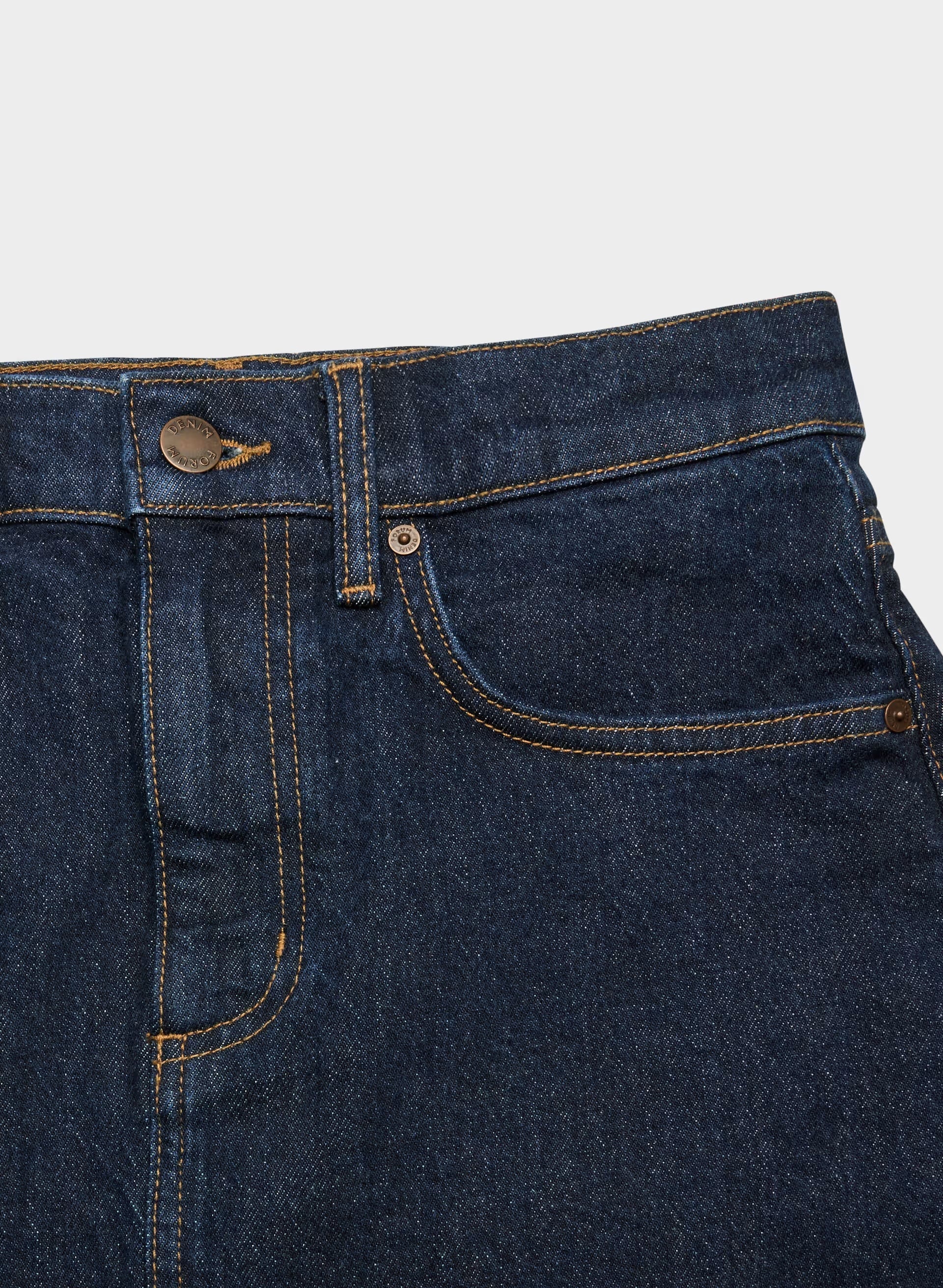 Denim Forum Mena Denim Skirt - NO-STRESS DARK BLUE