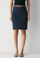 Denim Forum Mena Denim Skirt - NO-STRESS DARK BLUE