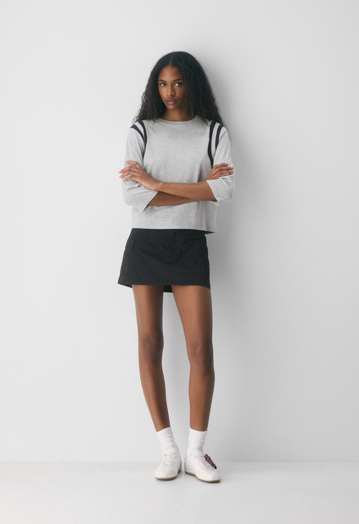 Bumper Cargo Skirt - LIVED-IN INK BLACK