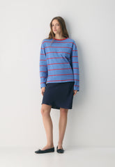 Smile Satin Skirt - ADMIRAL