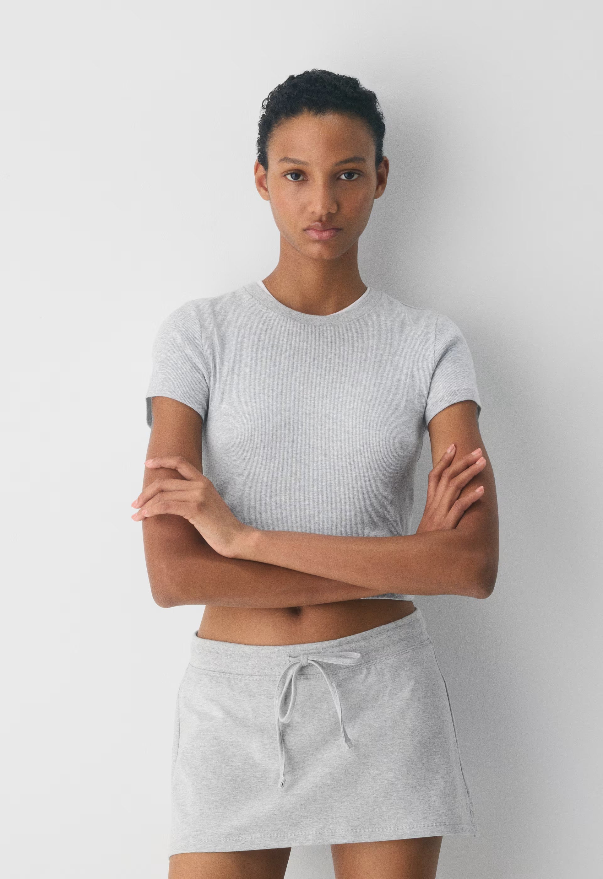 HomeStretch™ Smooth Soundcheck Skort - HEATHER CHROME