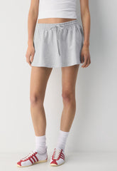 Mighty Cotton™ Ripple Skirt - HEATHER CHROME