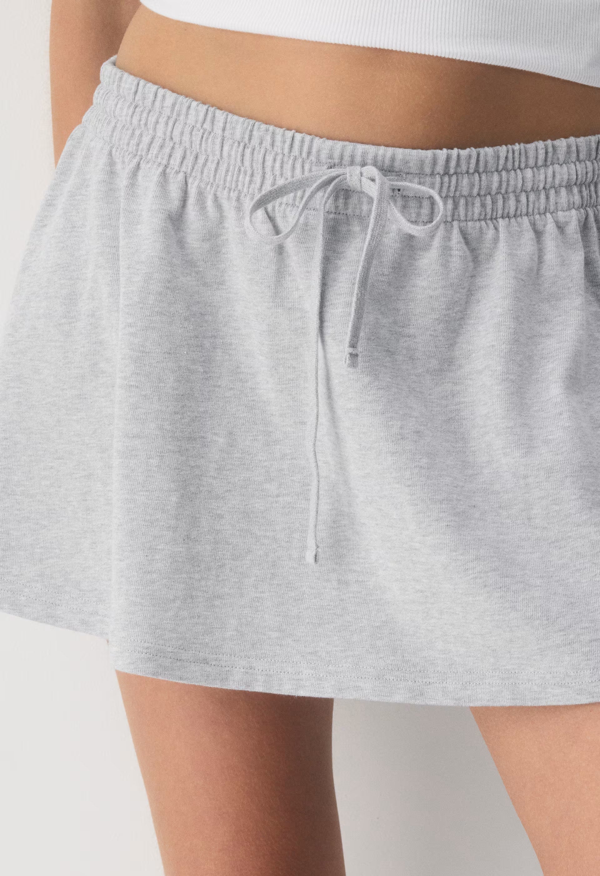 Mighty Cotton™ Ripple Skirt - HEATHER CHROME
