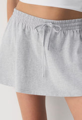 Mighty Cotton™ Ripple Skirt - HEATHER CHROME