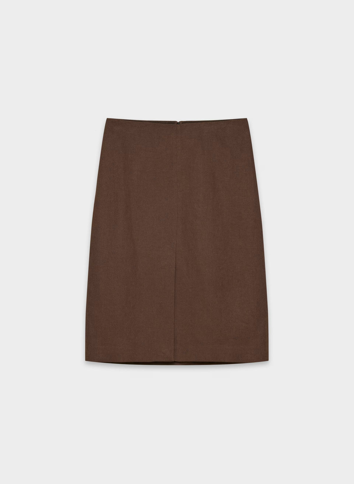 Yorkville Skirt - PowerLinen™ - RICH MOCHA BROWN