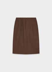 Yorkville Skirt - PowerLinen™ - RICH MOCHA BROWN
