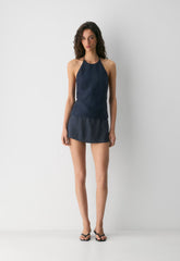 Jewel Linen Skort - ADMIRAL