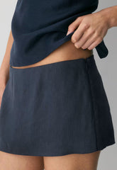 Jewel Linen Skort - ADMIRAL