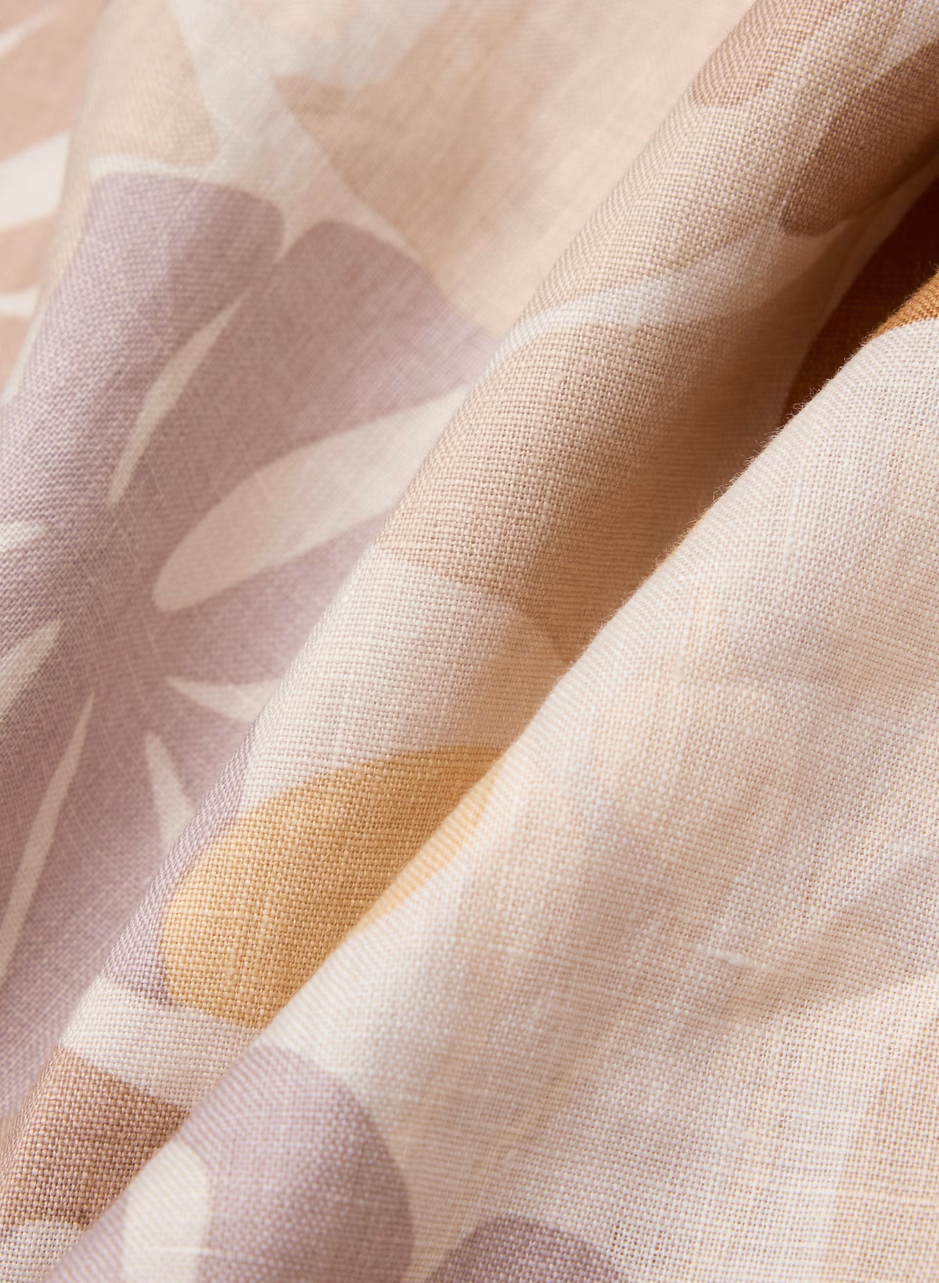 Socialite Linen Skirt - BARE ROSE/ YELLOW