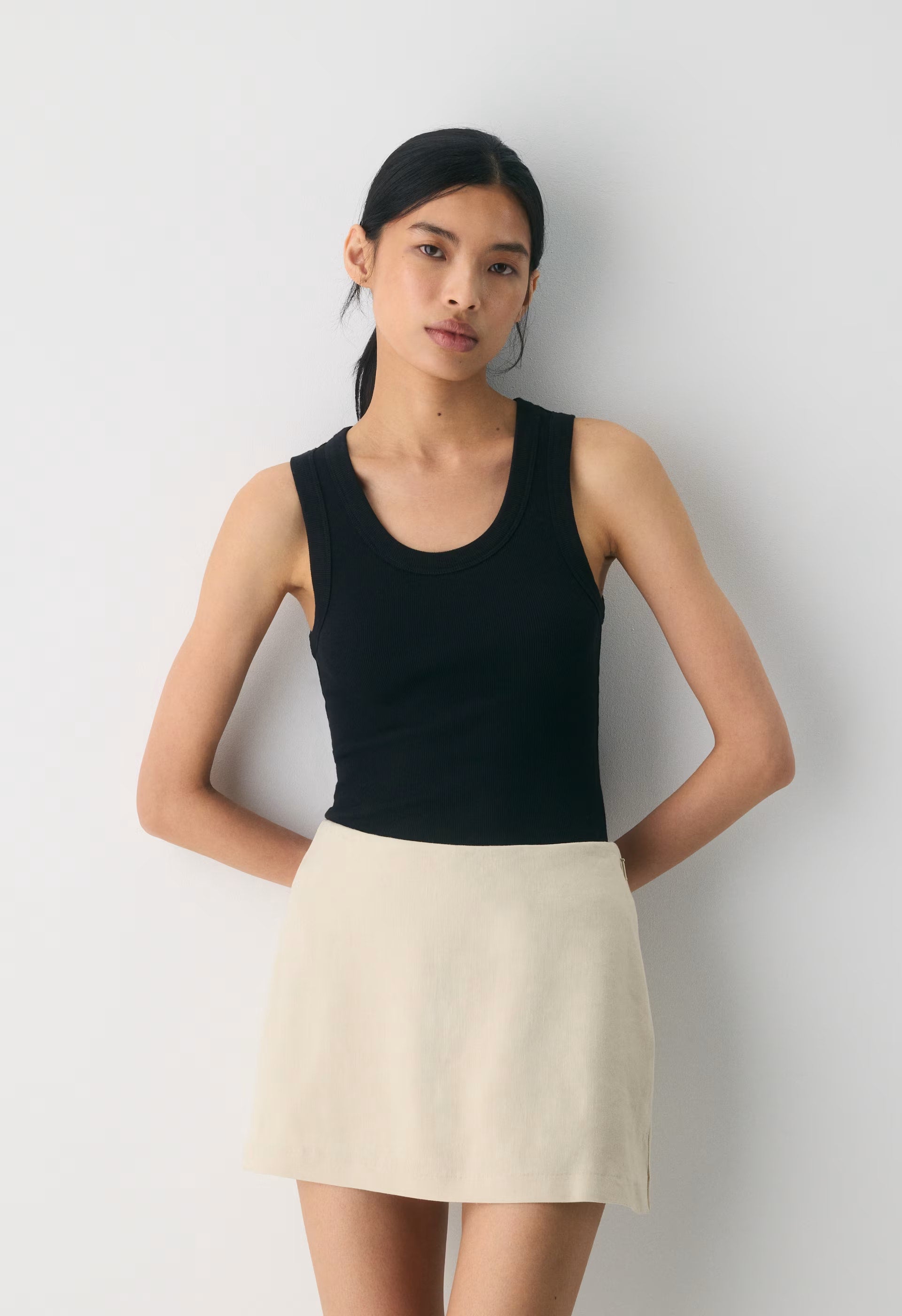 Roundup Linen Skort - COOL BEIGE