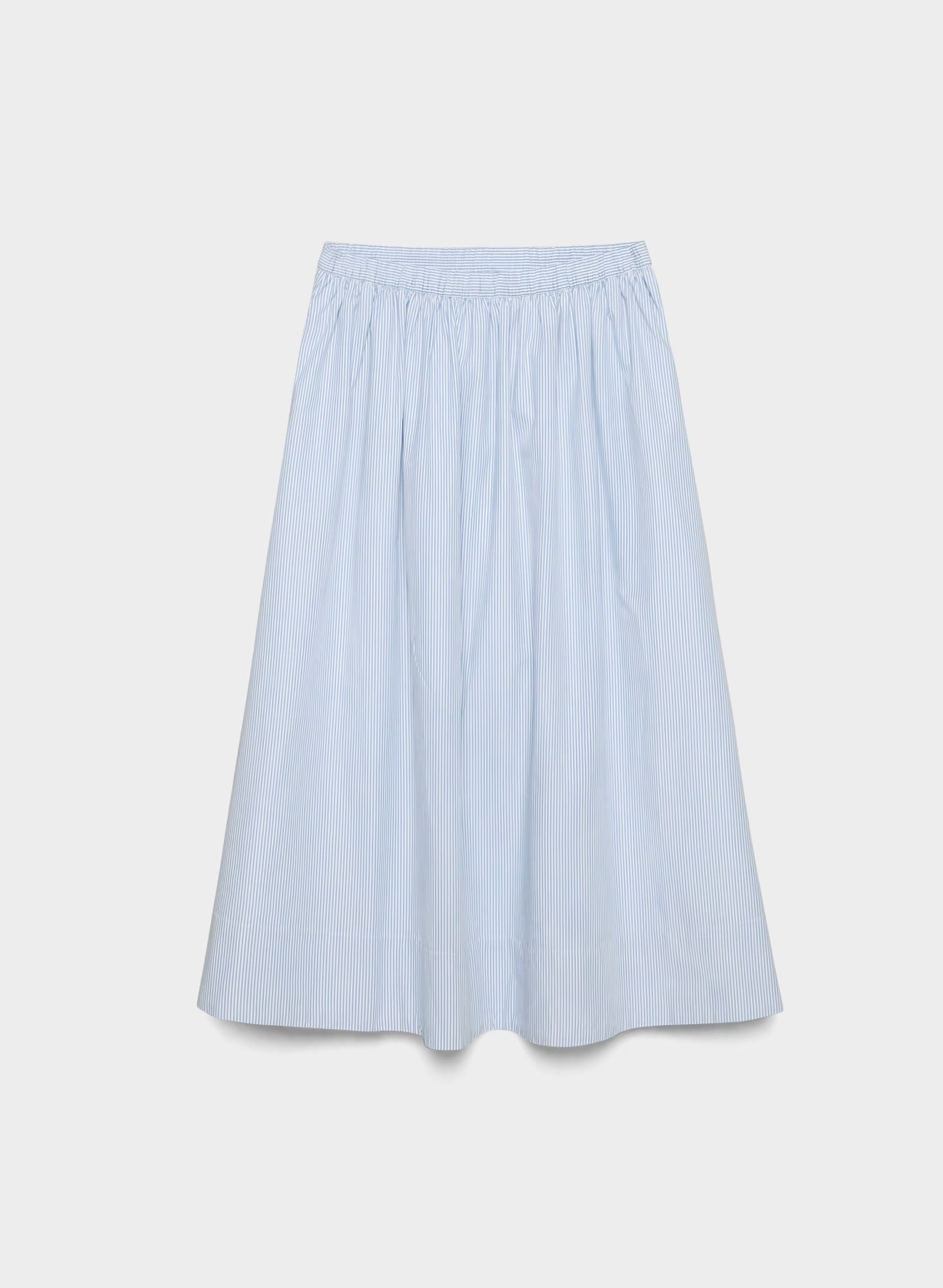 Luminary Poplin Skirt - LEIGHTON PWNKL BL/WT