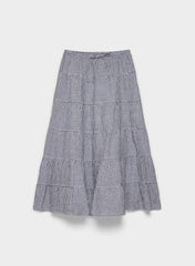 Bouquet Linen Skirt - SRPN CK LT BRH/HBR NVY