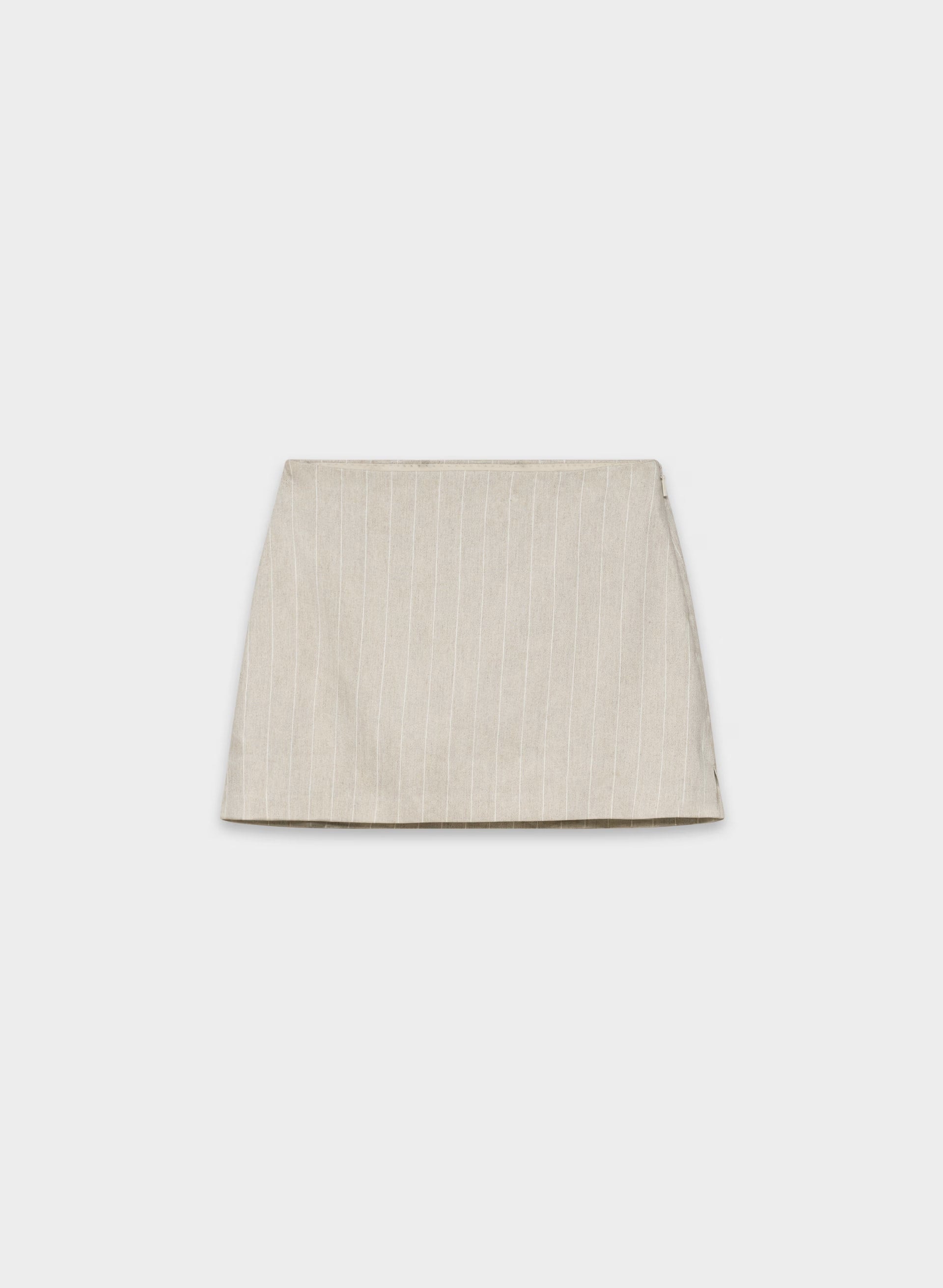 Roundup Linen Skort - CBT STRP UNDYD ECR/WT