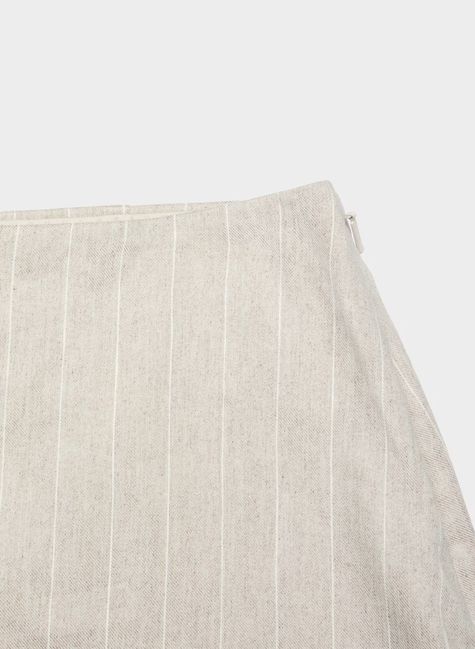 Roundup Linen Skort - CBT STRP UNDYD ECR/WT