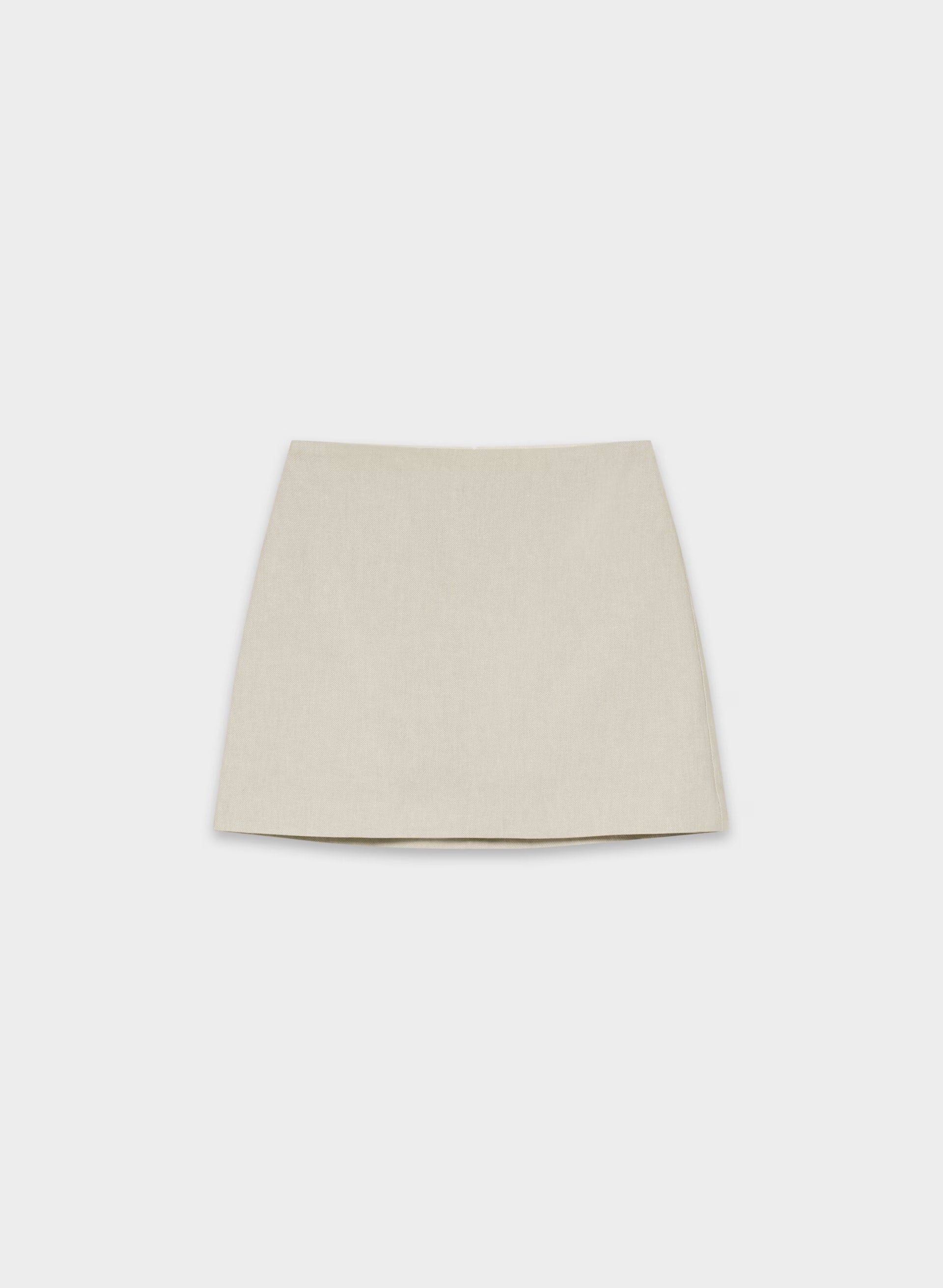 Classic Mini Skirt - PowerLinen™ - UNDYED DARK ECRU