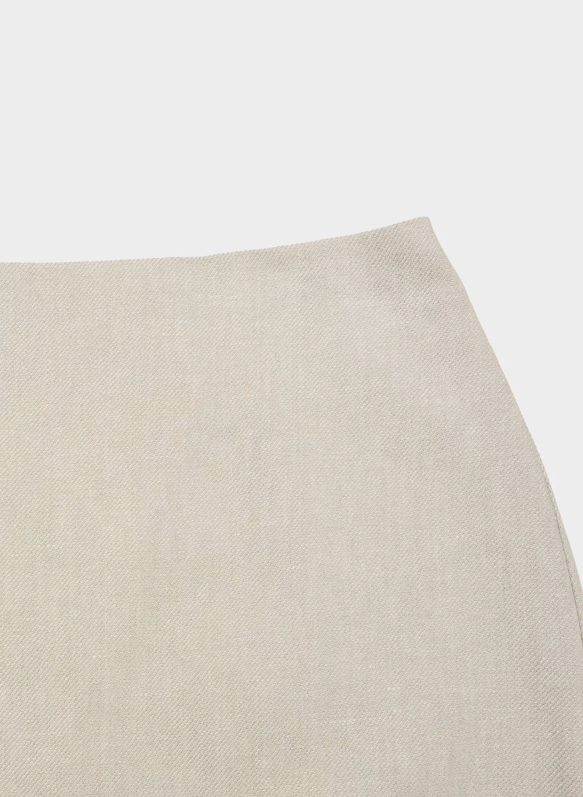 Classic Mini Skirt - PowerLinen™ - UNDYED DARK ECRU