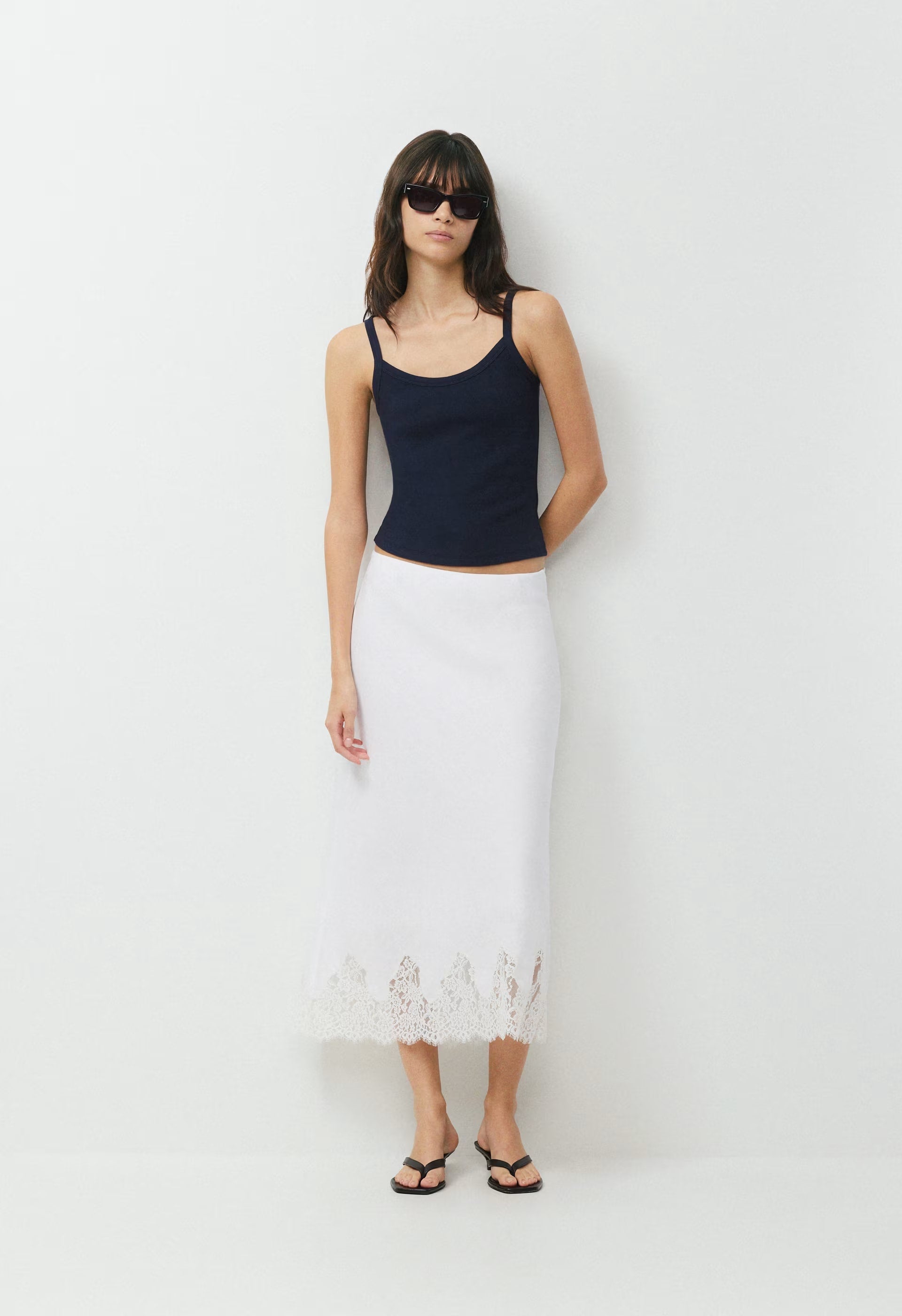Henrietta Linen Skirt - LEMONADE/LIGHT BIRCH