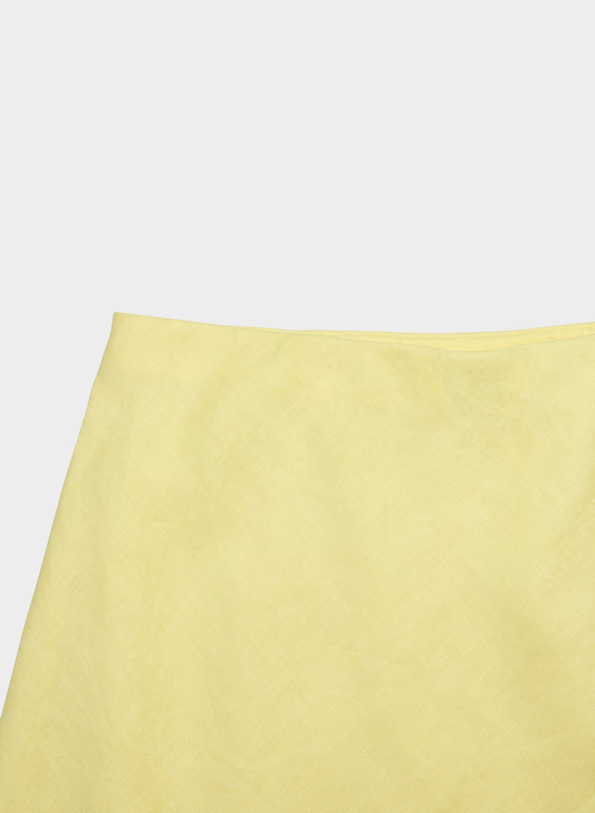 Henrietta Linen Skirt - LEMONADE/LIGHT BIRCH