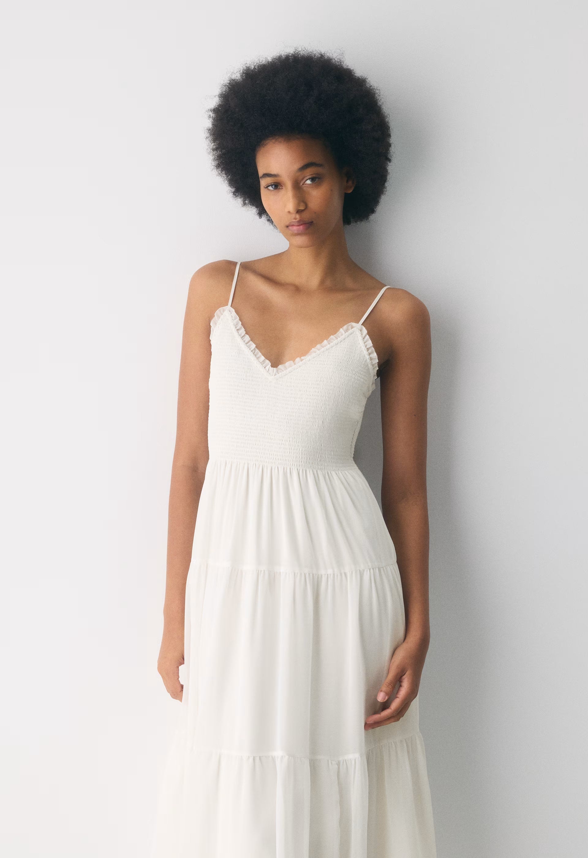 Tuberose Dress - LIGHT BIRCH