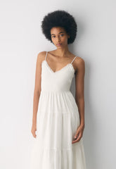 Tuberose Dress - LIGHT BIRCH