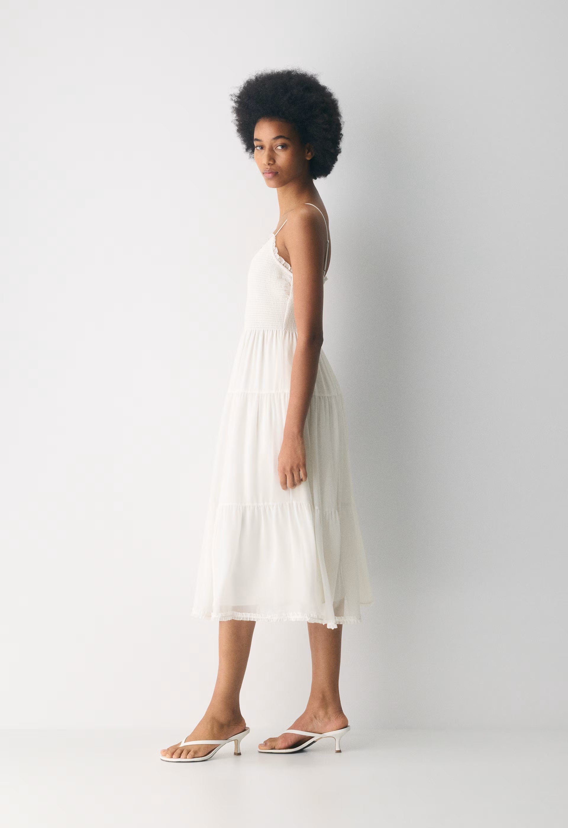 Tuberose Dress - LIGHT BIRCH