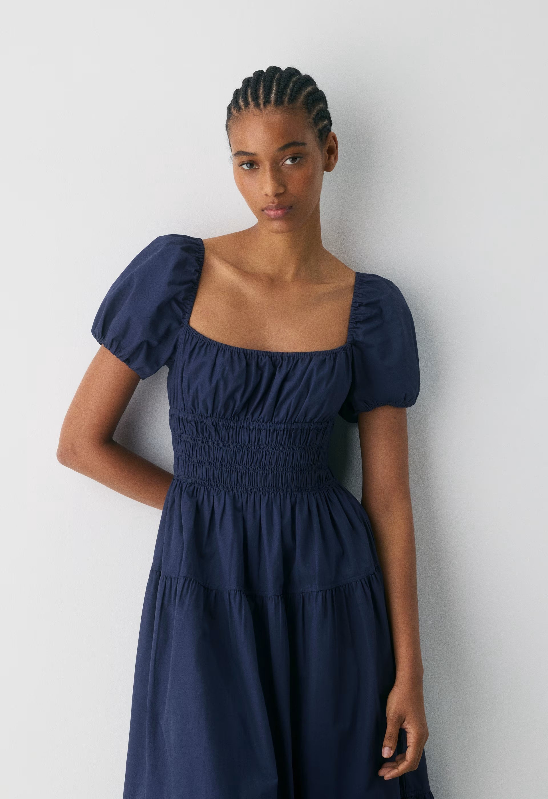 Allegoria Poplin Dress - HARBOUR NAVY