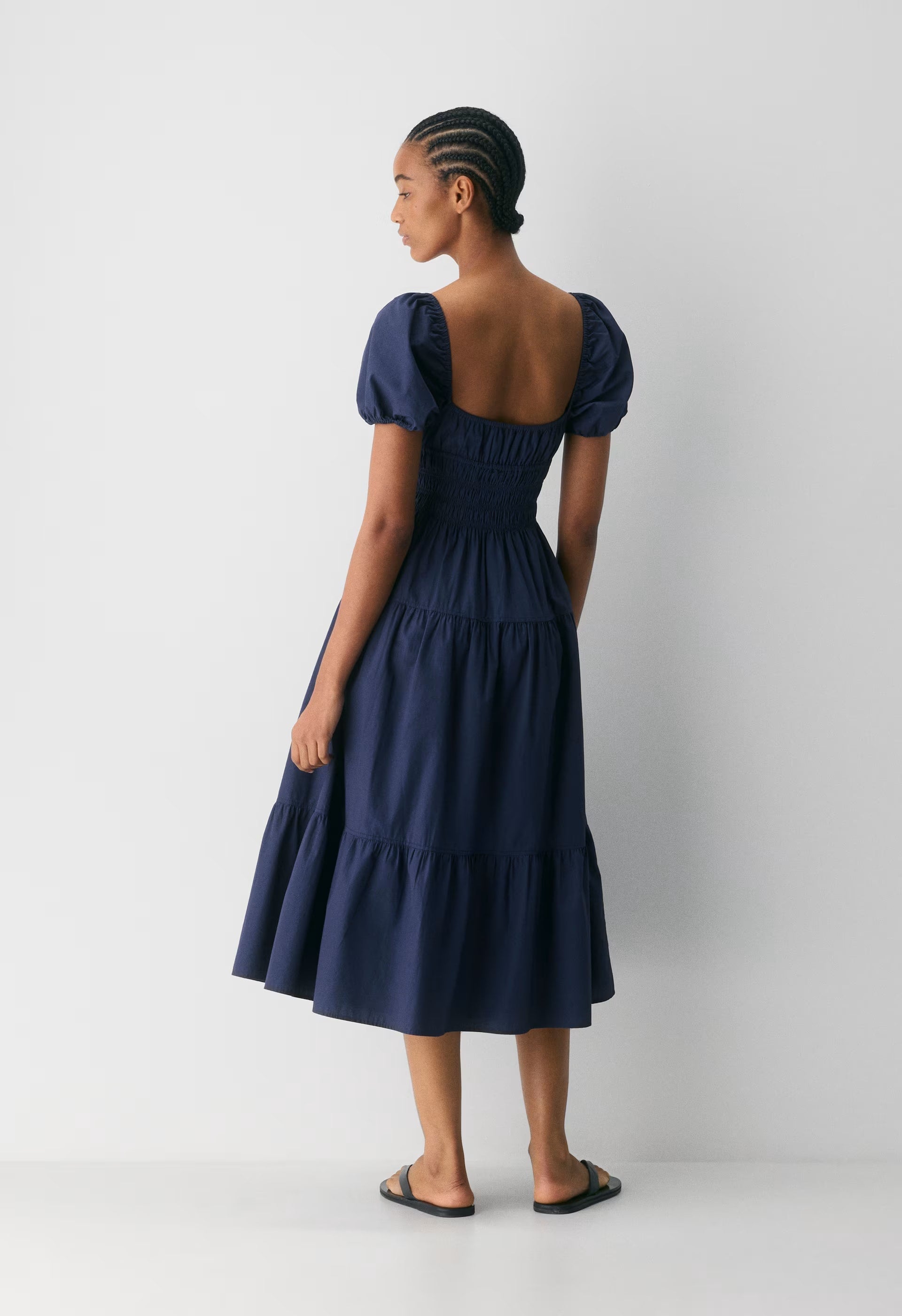 Allegoria Poplin Dress - HARBOUR NAVY
