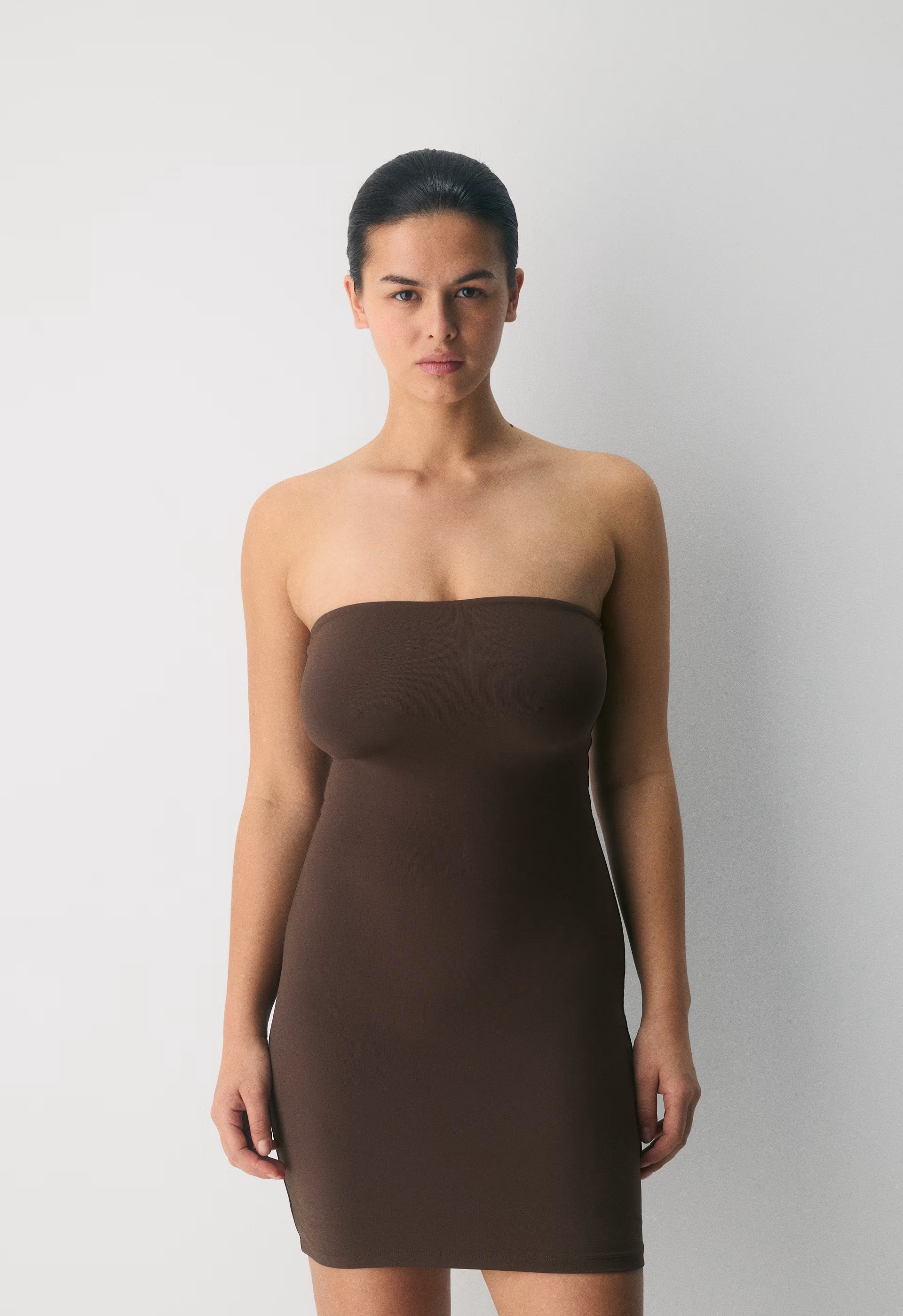 Original Contour Enrapture Mini Tube Dress - RICH MOCHA BROWN