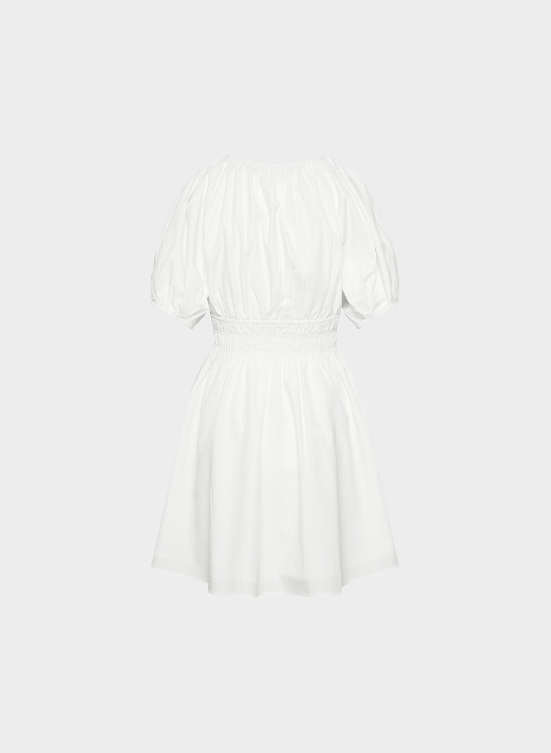 Mason Poplin Dress - BRIGHT WHITE