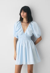 Mason Poplin Dress - VILLA BLUE