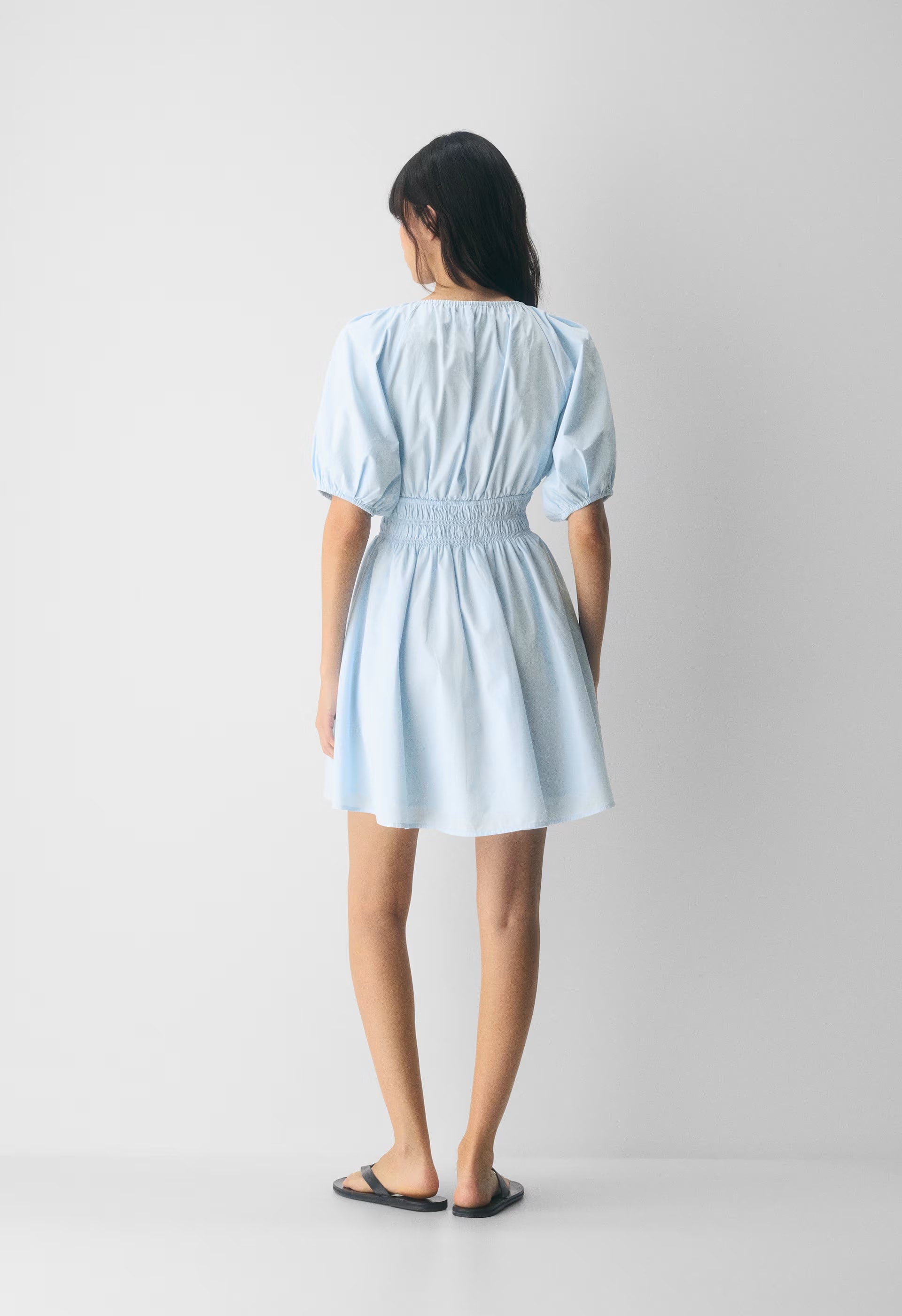 Mason Poplin Dress - BRIGHT WHITE