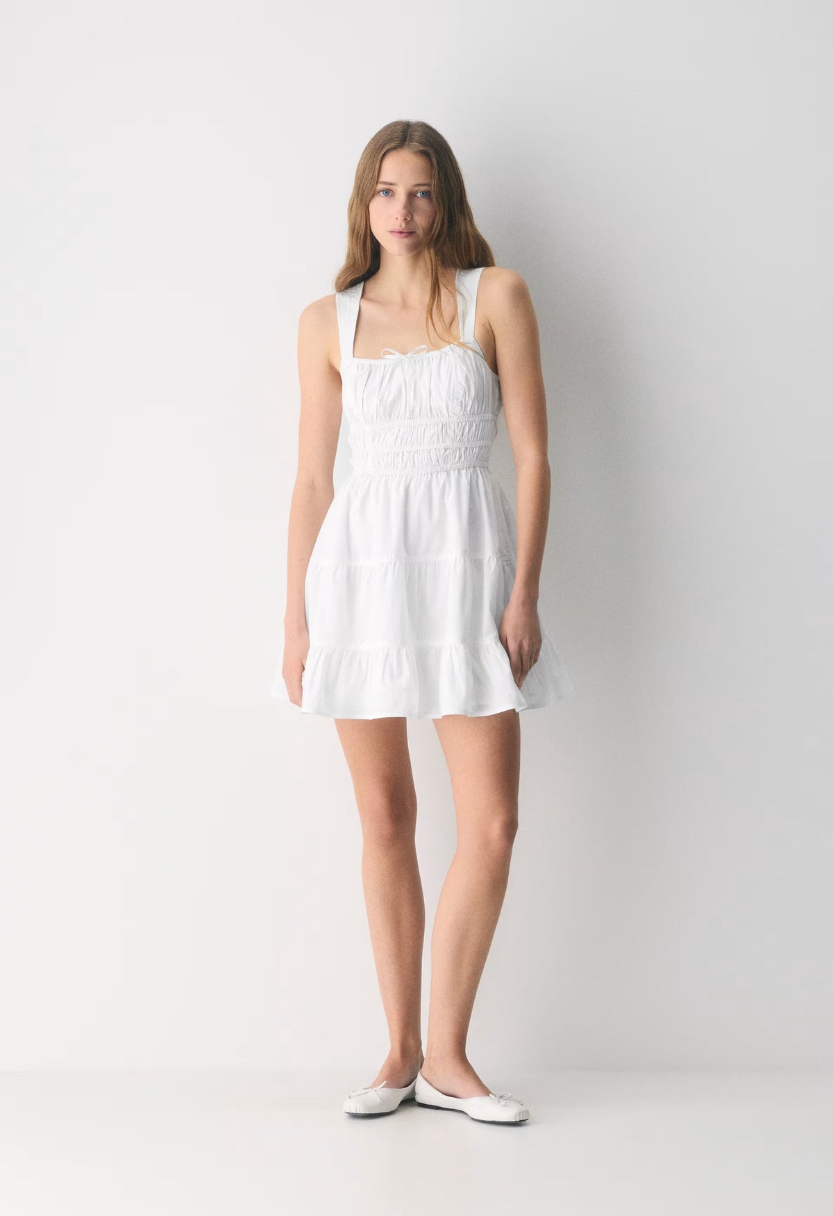 Martine Poplin Dress - BRIGHT WHITE