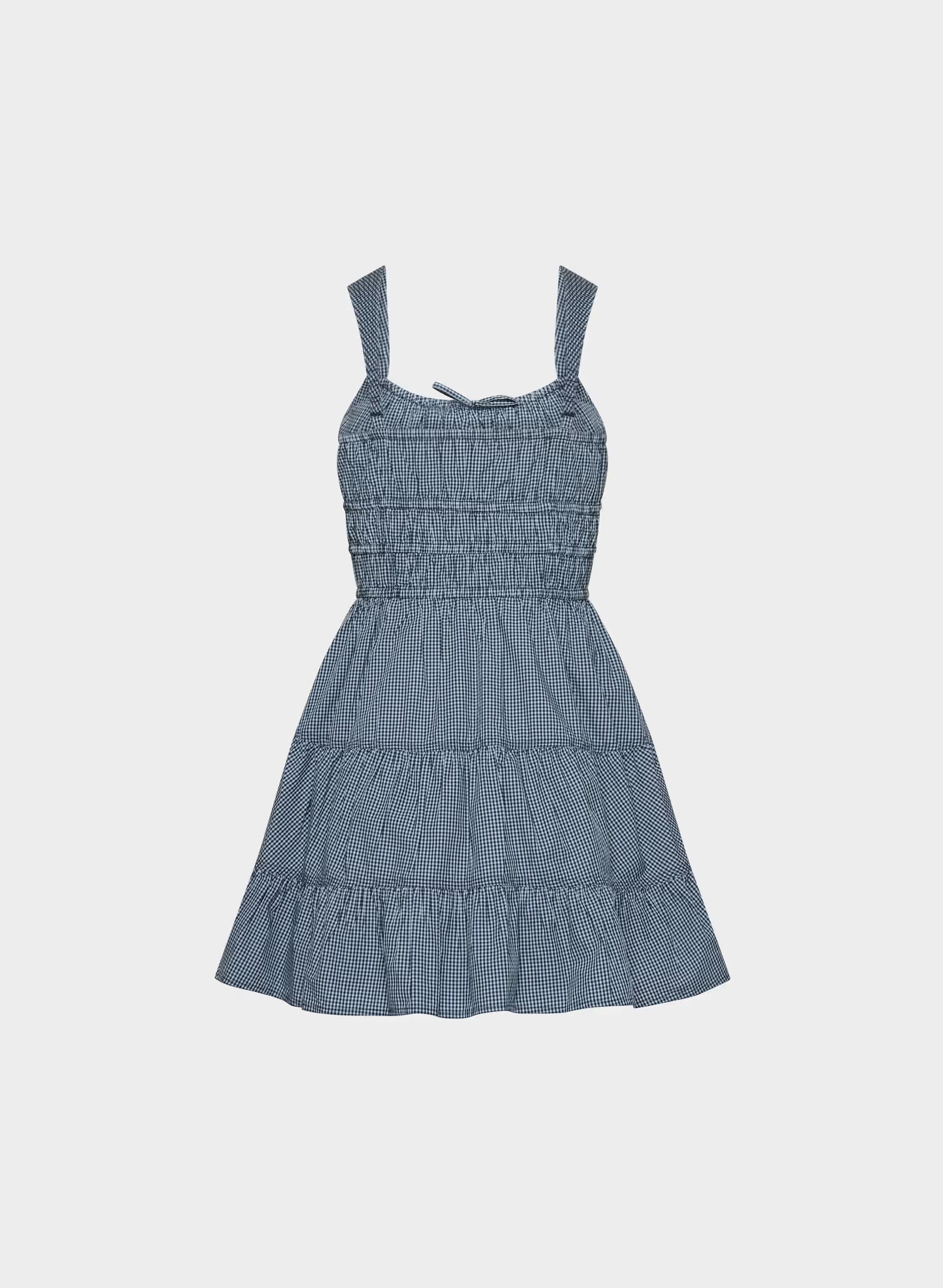 Martine Poplin Dress - CLR GGM RPL BL/ADMRL