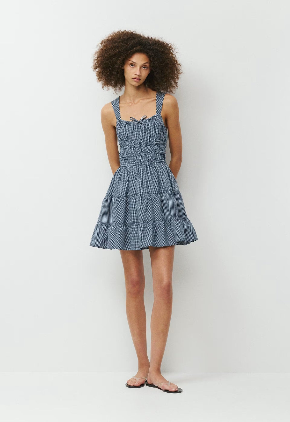 Martine Poplin Dress - CLR GGM RPL BL/ADMRL