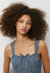 Martine Poplin Dress - CLR GGM RPL BL/ADMRL
