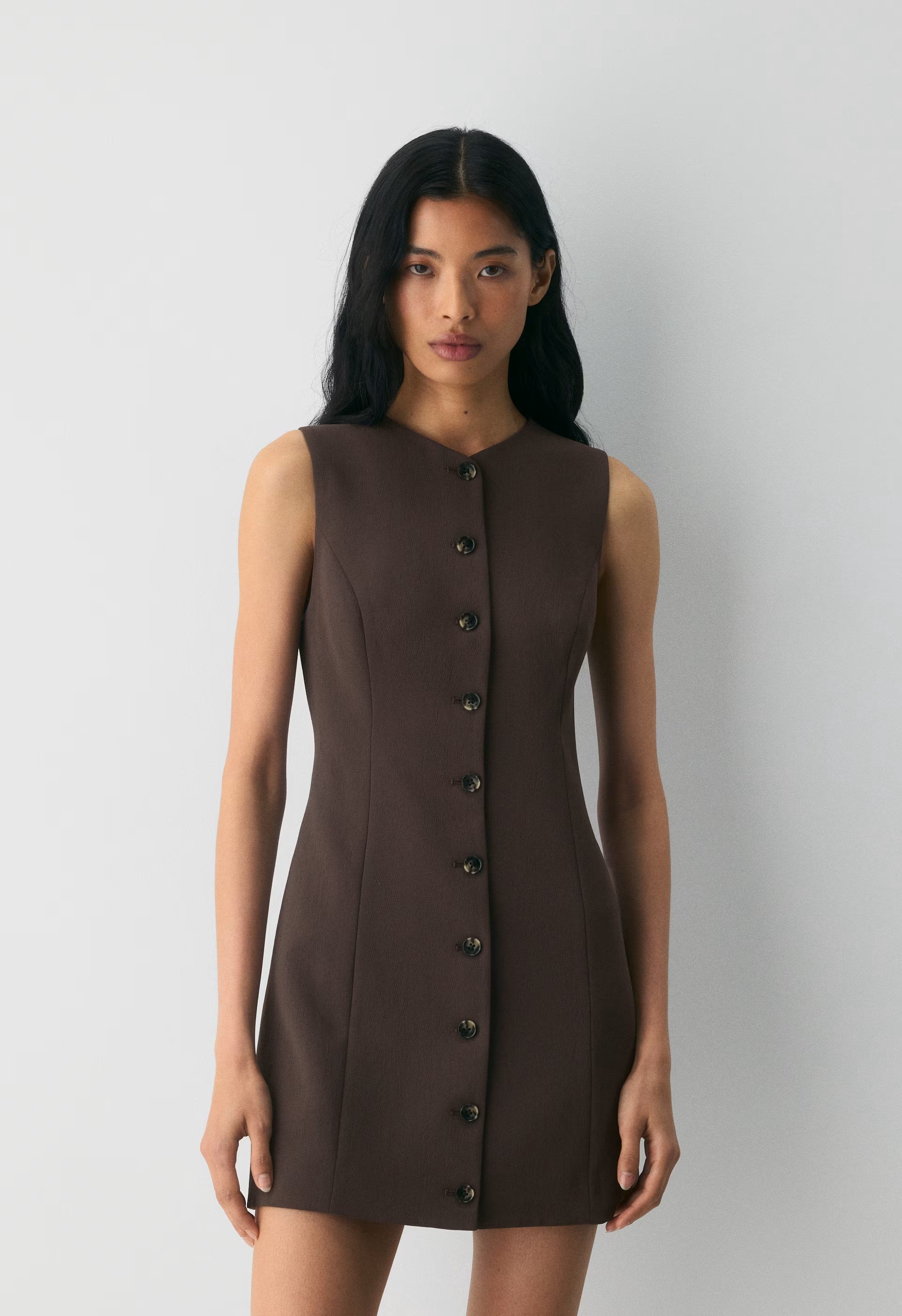 Regal Dress - Crepette™ - RICH MOCHA BROWN