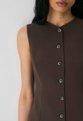 Regal Dress - Crepette™ - RICH MOCHA BROWN