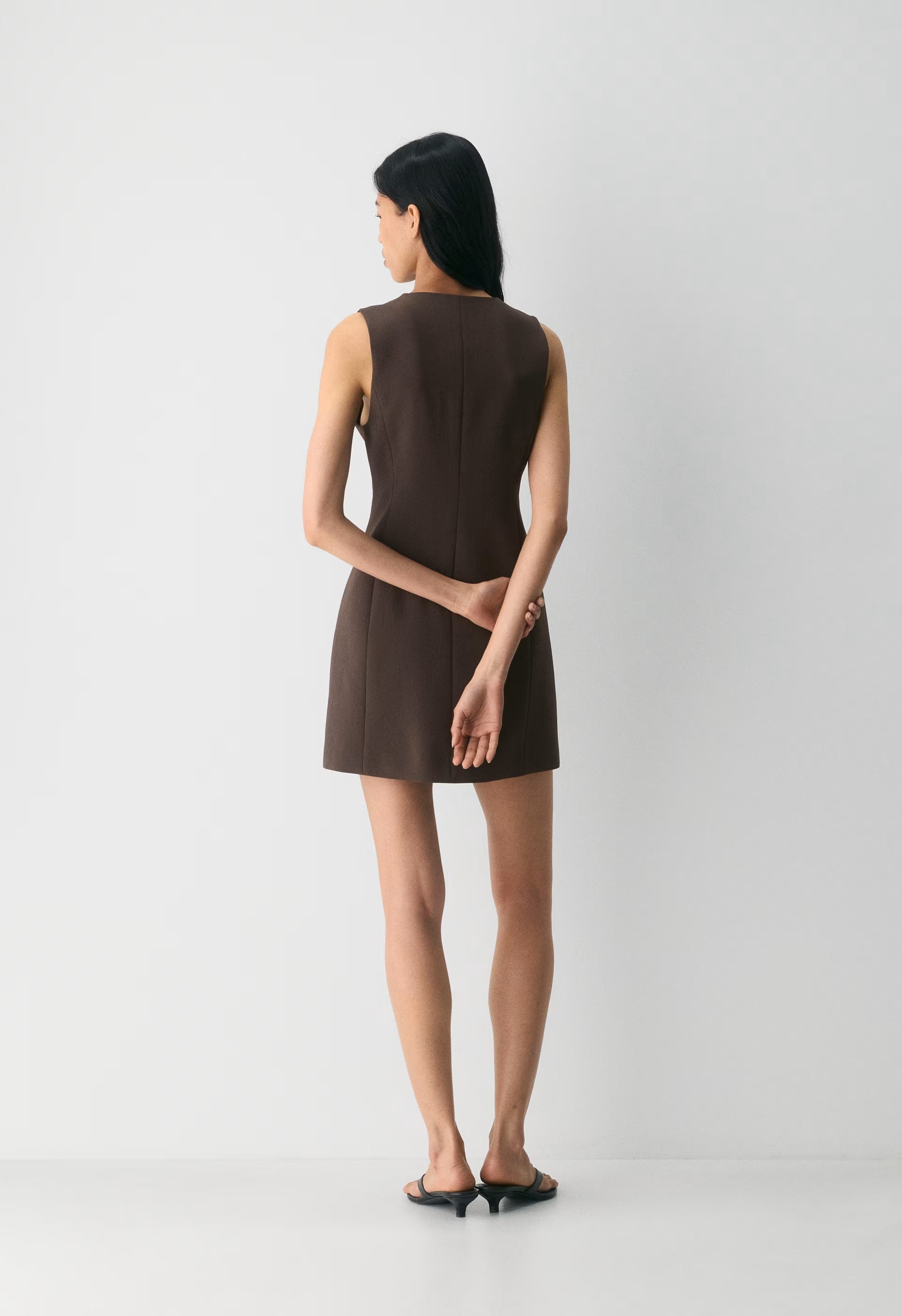 Regal Dress - Crepette™ - RICH MOCHA BROWN