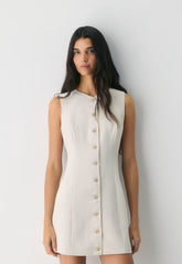 Regal Dress - Crepette™ - METROPOLIS BEIGE