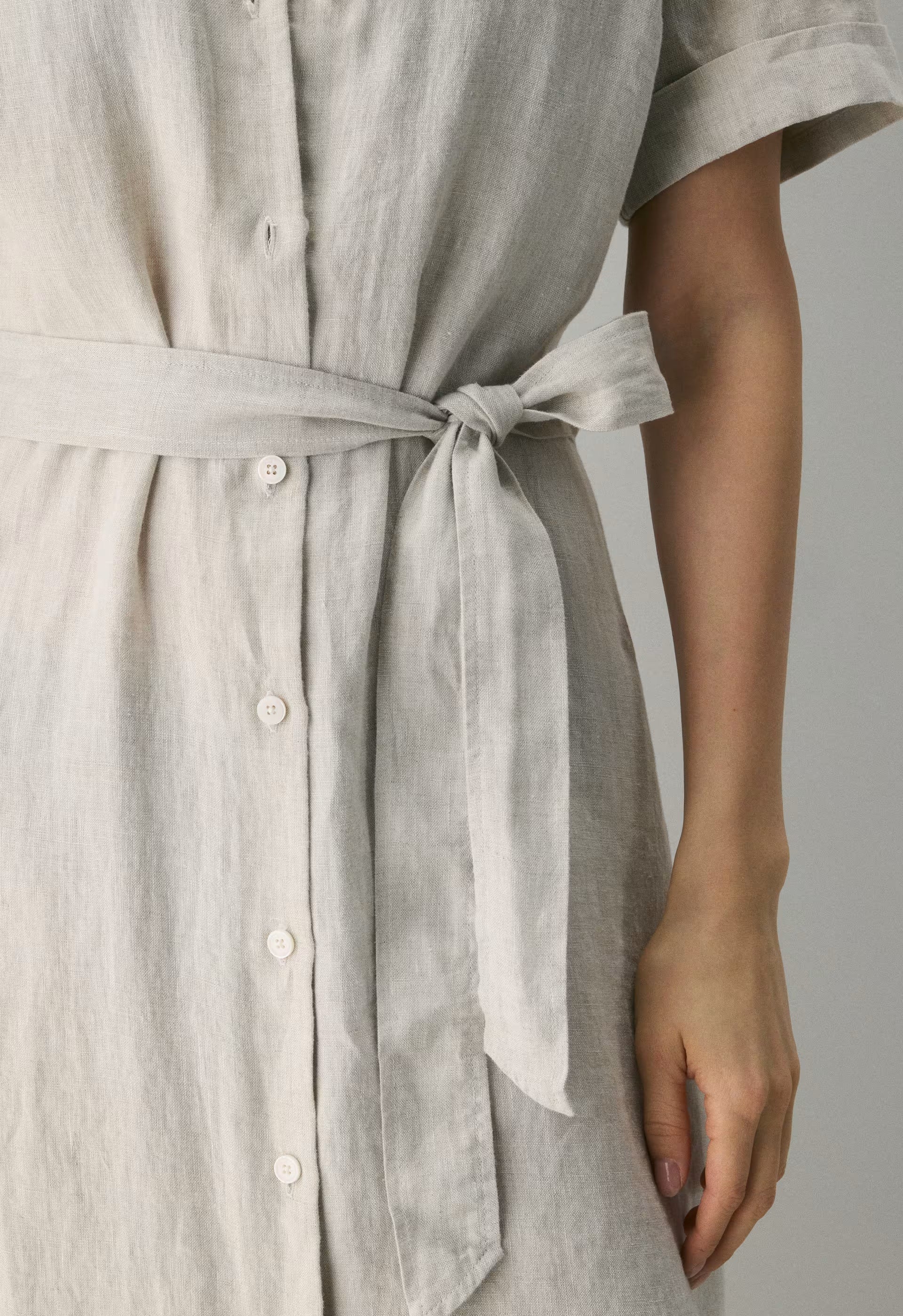 Eleta Linen Maxi Dress - UNDYED ECRU