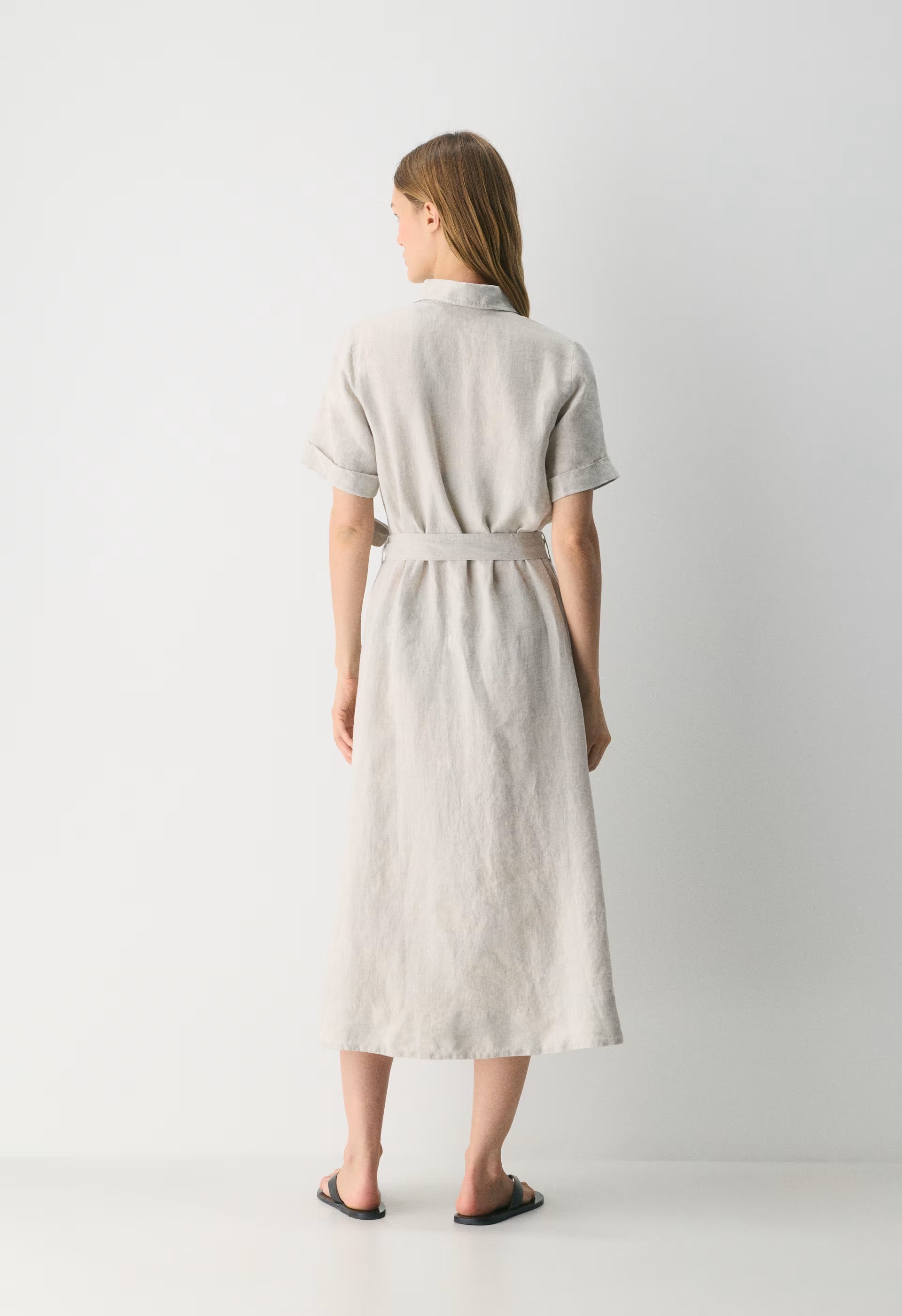 Eleta Linen Maxi Dress - UNDYED ECRU