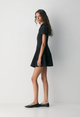 Intro Poplin Dress - BLACK