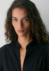 Intro Poplin Dress - BLACK