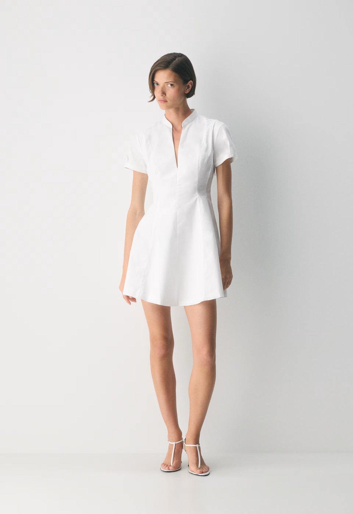 Intro Poplin Dress - BRIGHT WHITE