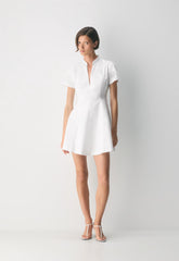 Intro Poplin Dress - BRIGHT WHITE