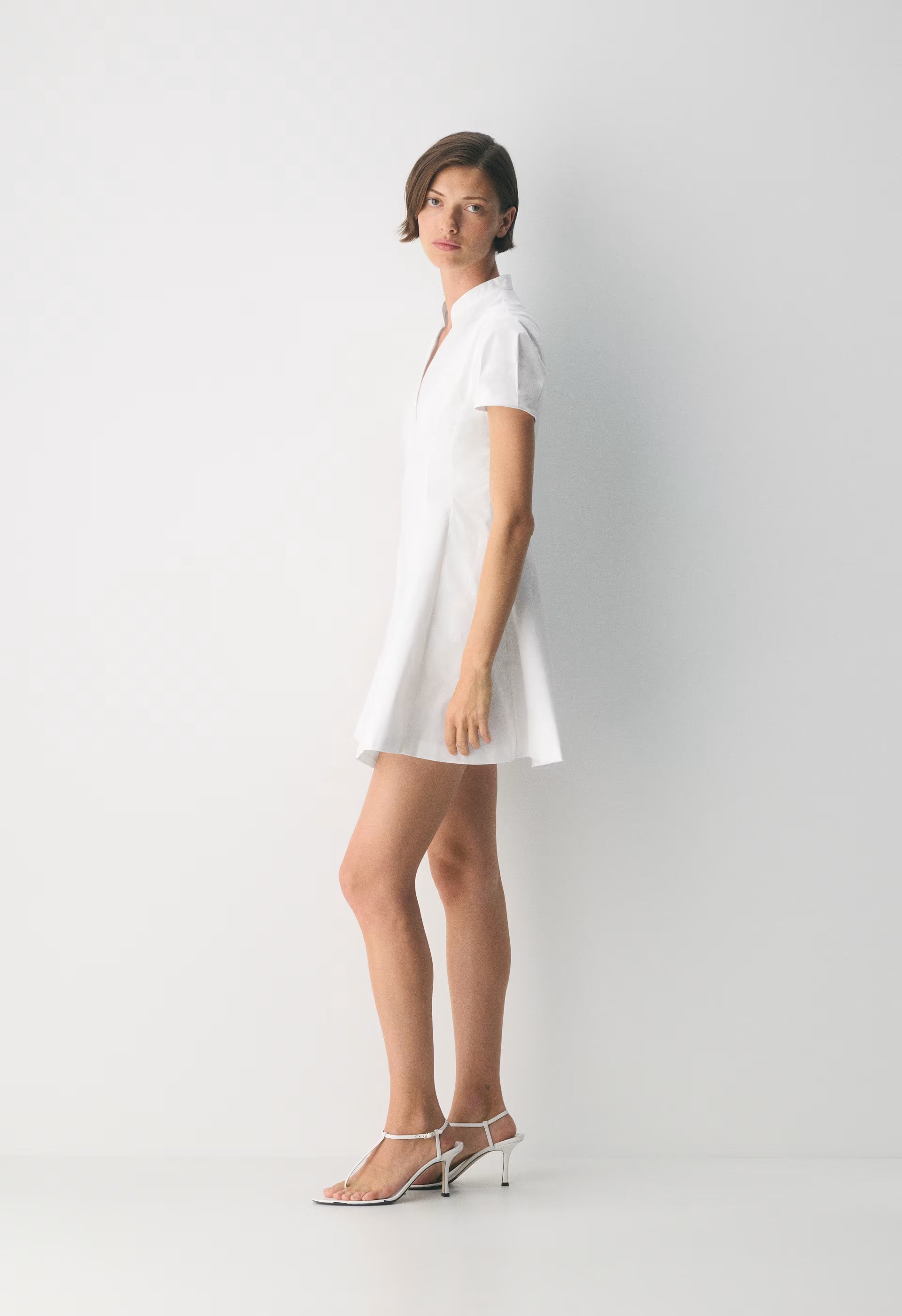 Intro Poplin Dress - BRIGHT WHITE