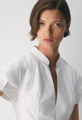 Intro Poplin Dress - BRIGHT WHITE