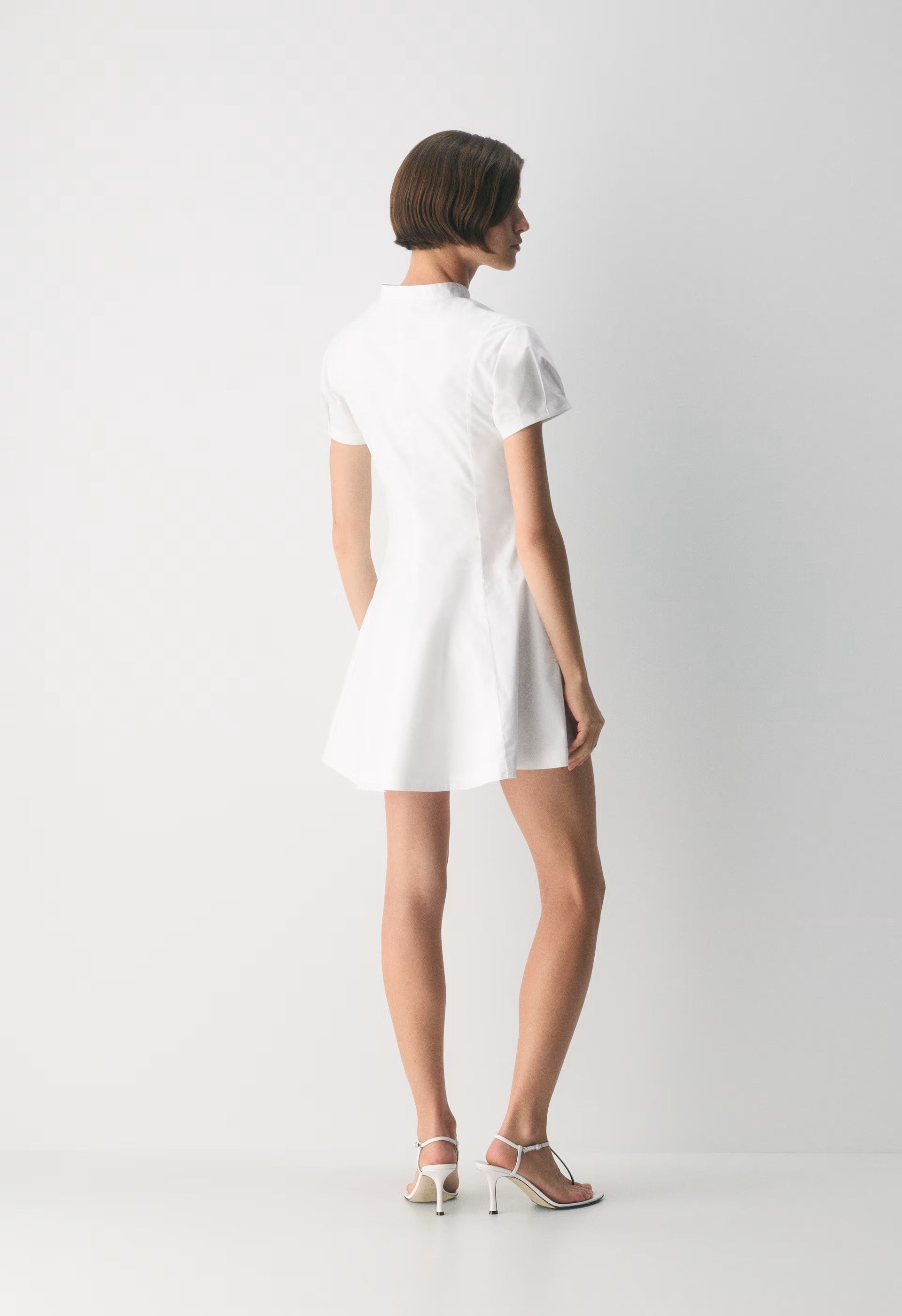 Intro Poplin Dress - BRIGHT WHITE